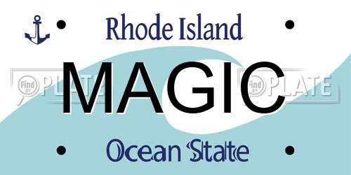 MAGIC Rhode Island License Plate