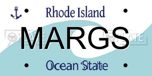 MARGS Rhode Island License Plate