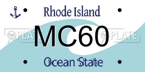 MC60 Rhode Island License Plate