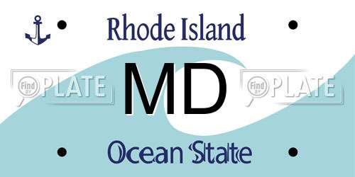 MD Rhode Island License Plate