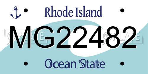 MG22482 Rhode Island License Plate