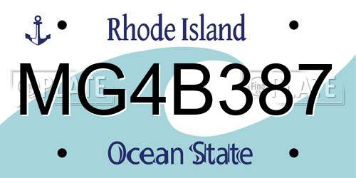 MG4B387 Rhode Island License Plate