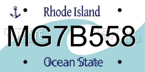 MG7B558 Rhode Island License Plate