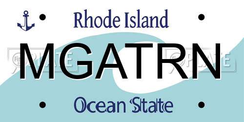 MGATRN Rhode Island License Plate