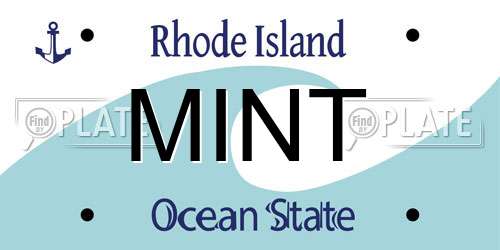 MINT Rhode Island License Plate