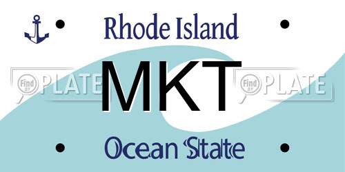 MKT Rhode Island License Plate