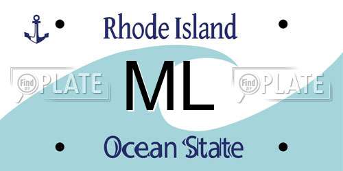 ML Rhode Island License Plate