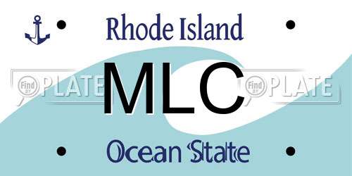MLC Rhode Island License Plate
