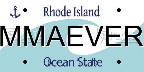 MMAEVER Rhode Island License Plate