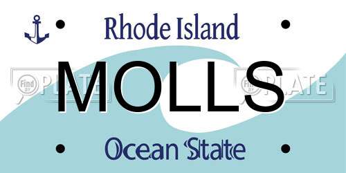 MOLLS Rhode Island License Plate