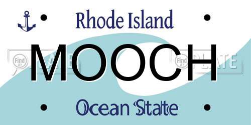 MOOCH Rhode Island License Plate