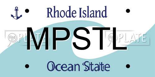 MPSTL Rhode Island License Plate