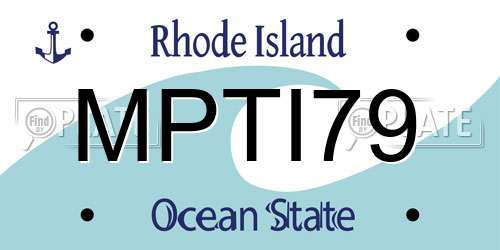 MPTI79 Rhode Island License Plate