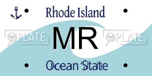 MR Rhode Island License Plate