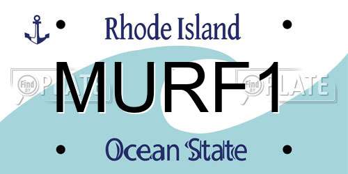 MURF1 Rhode Island License Plate