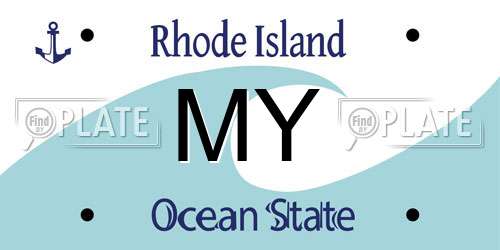 MY Rhode Island License Plate