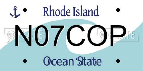 N07COP Rhode Island License Plate