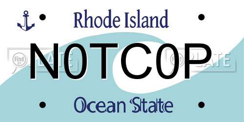N0TC0P Rhode Island License Plate