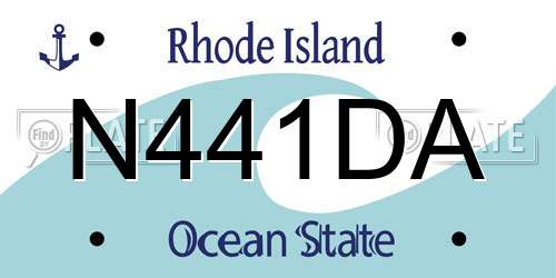 N441DA Rhode Island License Plate