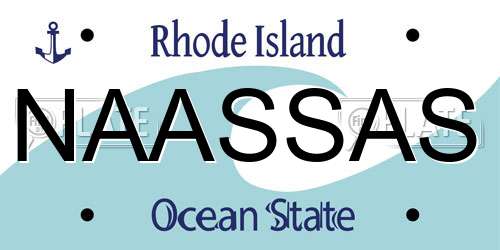 NAASSAS Rhode Island License Plate