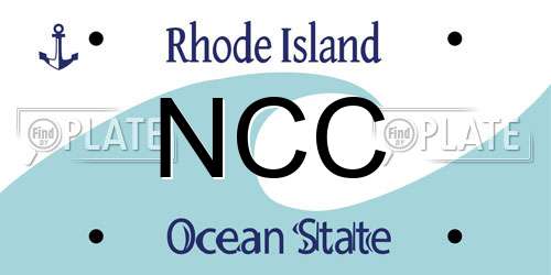 NCC Rhode Island License Plate