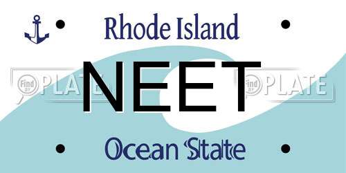 NEET Rhode Island License Plate