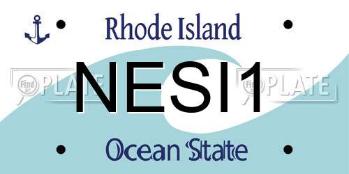 NESI1 Rhode Island License Plate