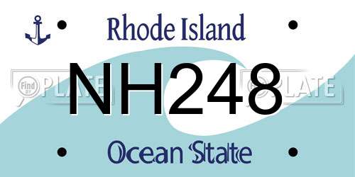 NH248 Rhode Island License Plate