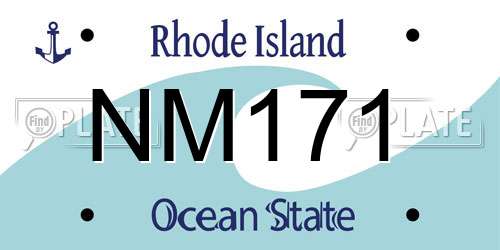 NM171 Rhode Island License Plate