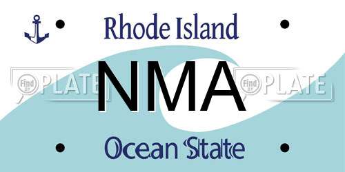 NMA Rhode Island License Plate