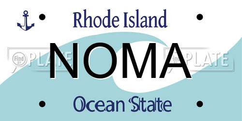 NOMA Rhode Island License Plate