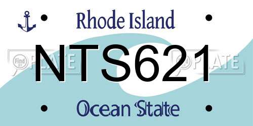NTS621 Rhode Island License Plate