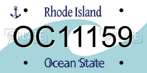OC11159 Rhode Island License Plate