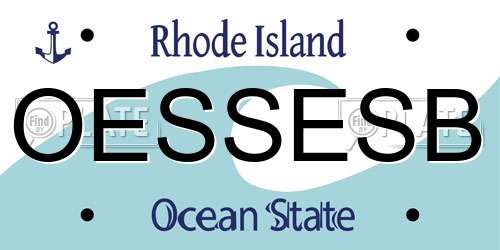 OESSESB Rhode Island License Plate