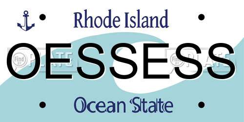 OESSESS Rhode Island License Plate