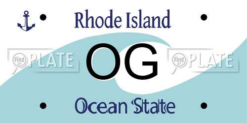 OG Rhode Island License Plate