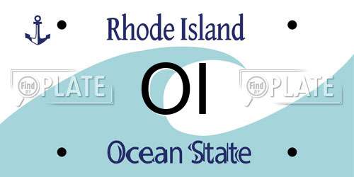 OI Rhode Island License Plate