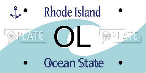 OL Rhode Island License Plate