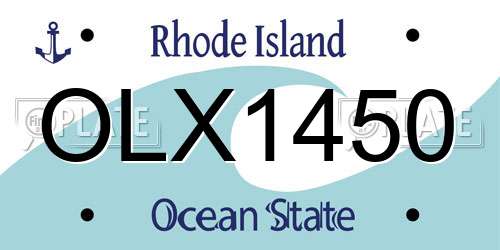 OLX1450 Rhode Island License Plate