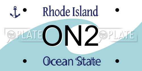 ON2 Rhode Island License Plate