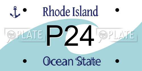 P24 Rhode Island License Plate