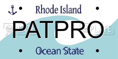 PATPRO Rhode Island License Plate