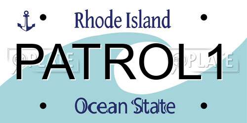 PATROL1 Rhode Island License Plate