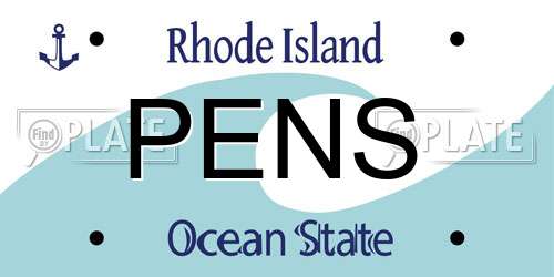 PENS Rhode Island License Plate