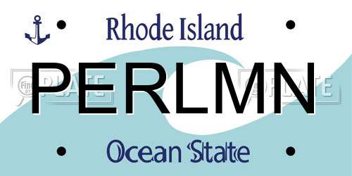PERLMN Rhode Island License Plate
