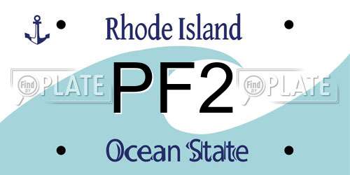 PF2 Rhode Island License Plate