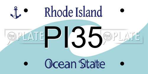 PI35 Rhode Island License Plate