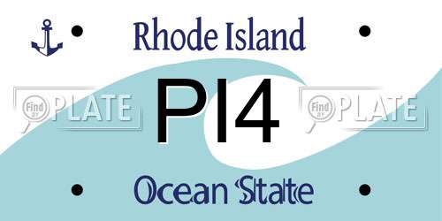 PI4 Rhode Island License Plate