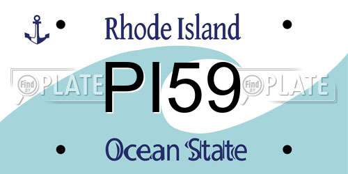 PI59 Rhode Island License Plate