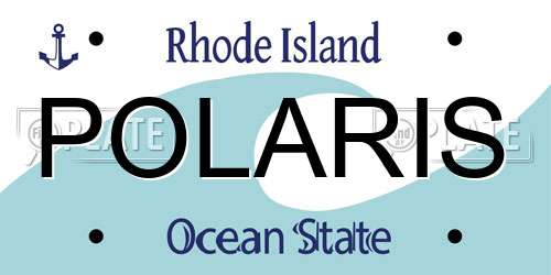 POLARIS Rhode Island License Plate
